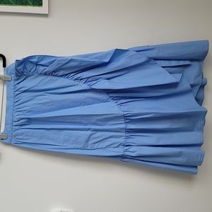 J. Crew Blue Wraparound Skirt. Size 0